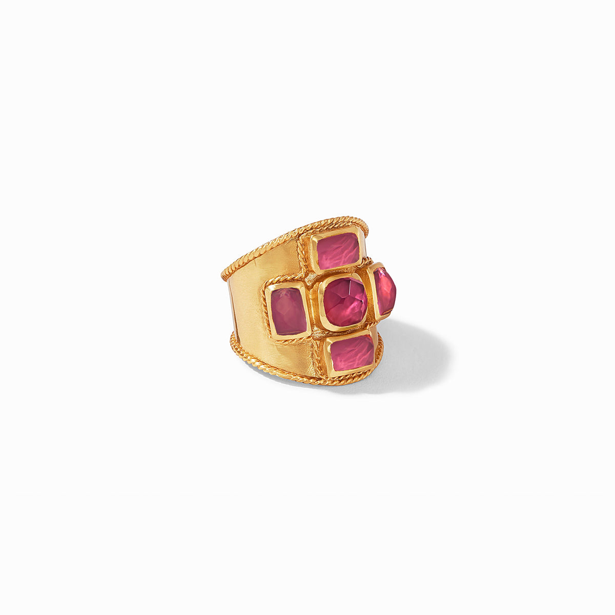 Julie Vos - Savoy Statement Ring, Iridescent Ruby Red