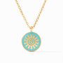 Julie Vos - Soleil Pendant, Bahamian Blue Enamel