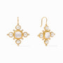 Julie Vos - Tudor Earring, Iridescent Clear Crystal