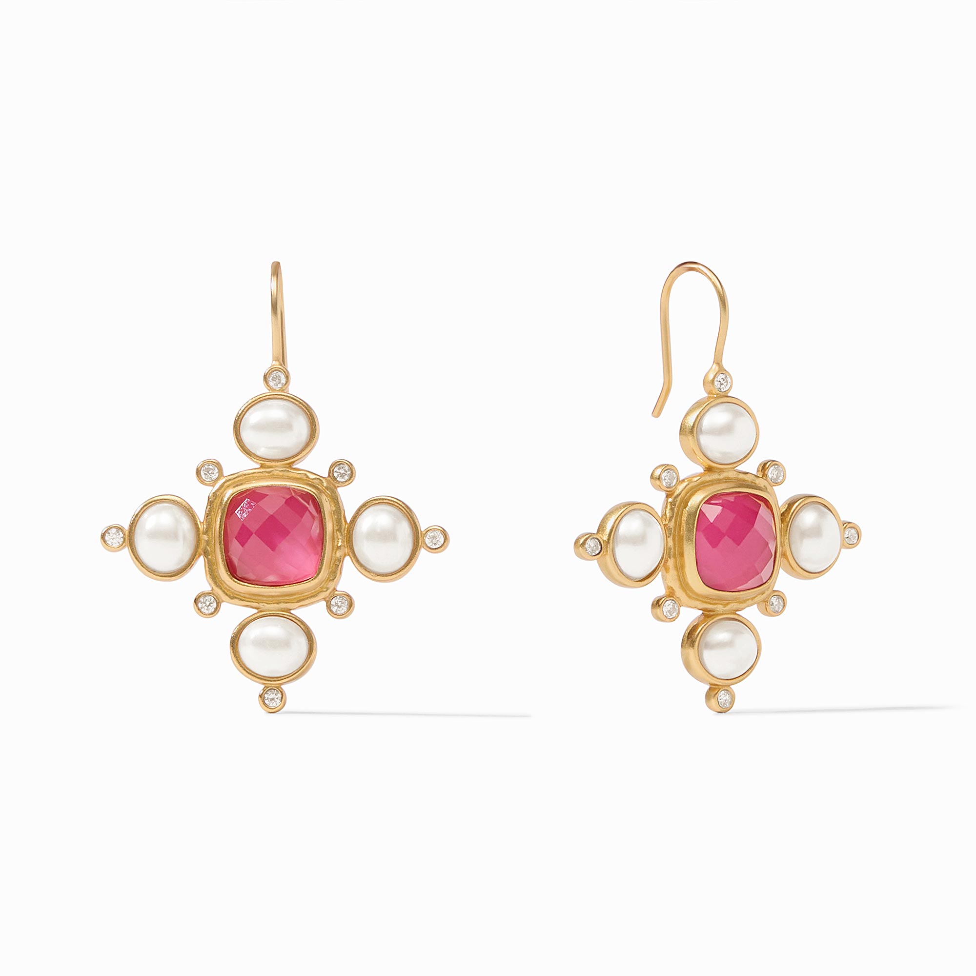 Julie Vos - Tudor Earring, Iridescent Raspberry