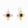 Julie Vos - Tudor Earring, Obsidian Black