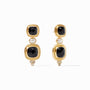 Julie Vos - Tudor Statement Earring, Obsidian Black