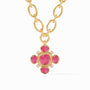 Julie Vos - Tudor Statement Necklace, Iridescent Raspberry