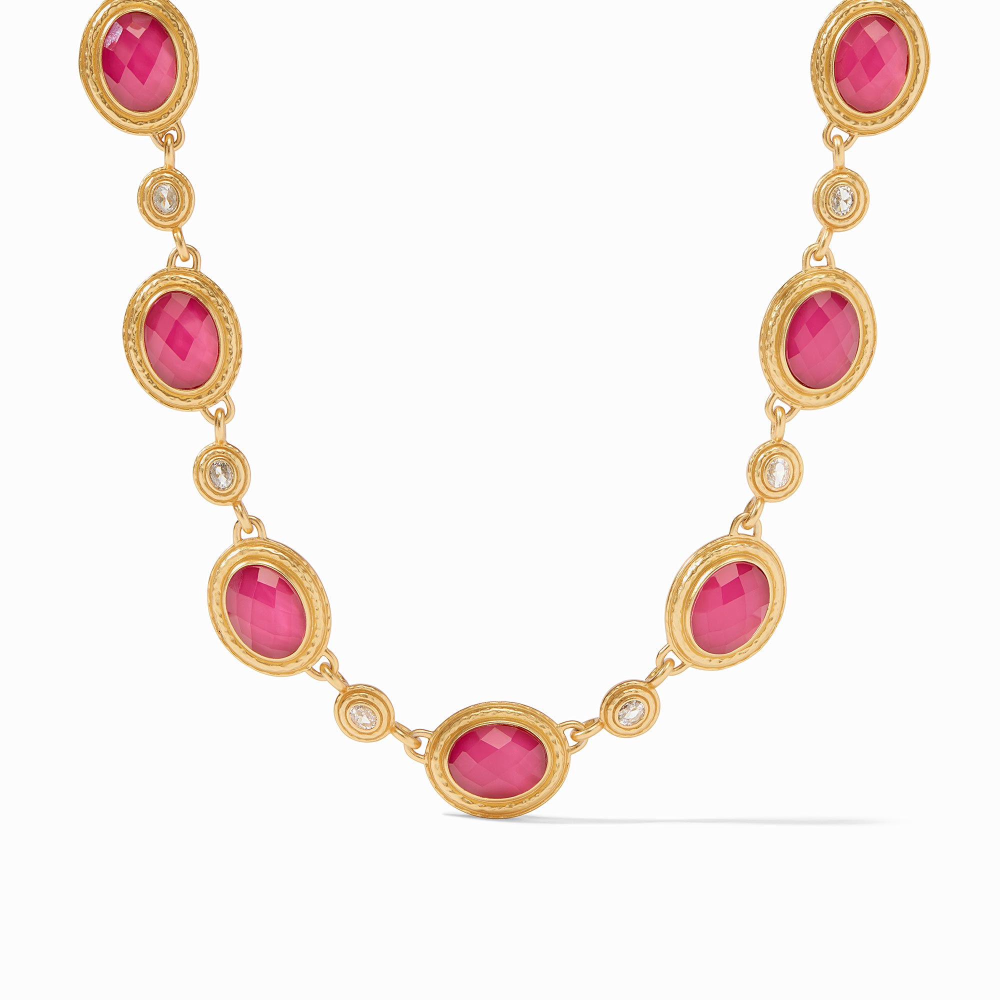 Julie Vos - Tudor Stone Necklace, Iridescent Raspberry