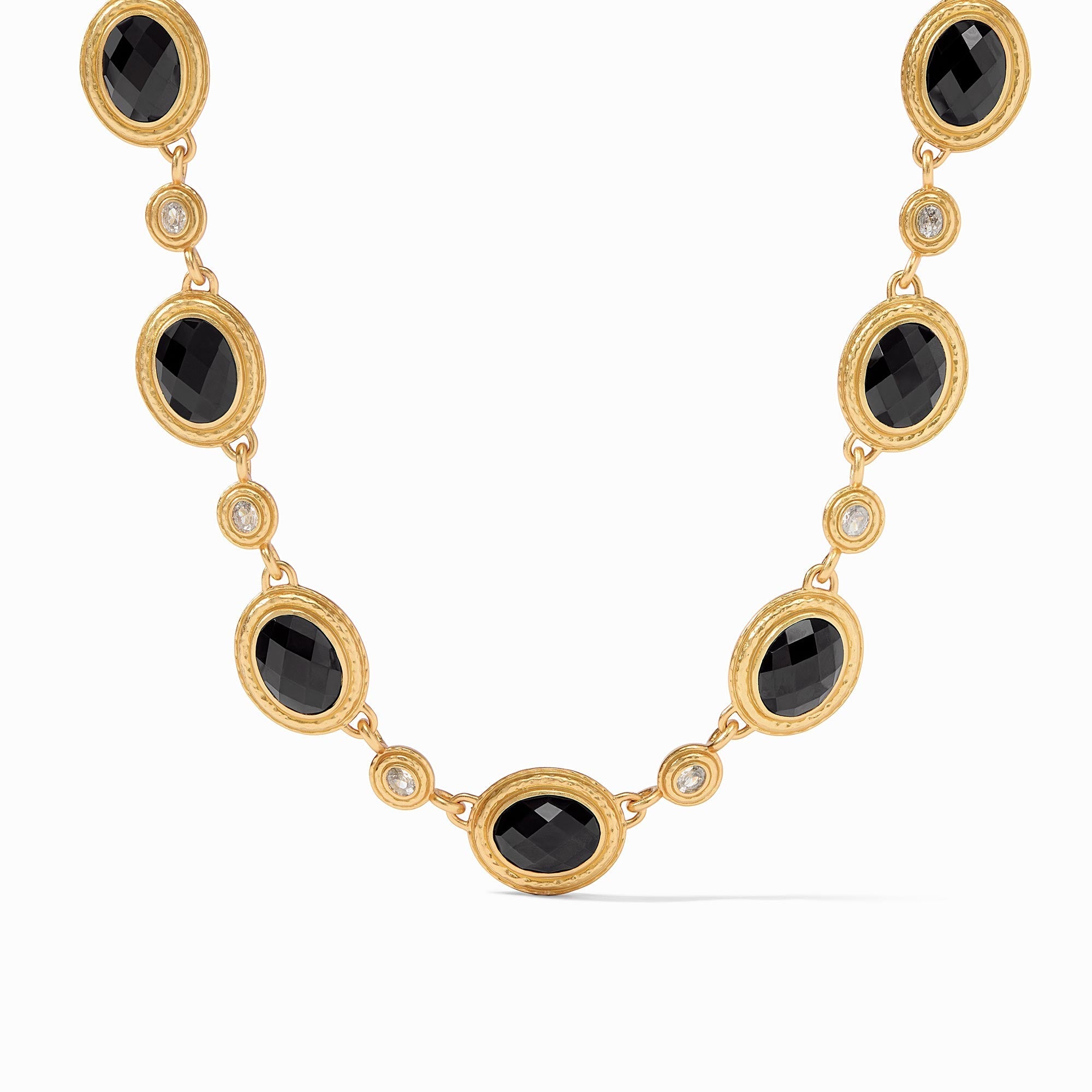 Julie Vos - Tudor Stone Necklace, Obsidian Black