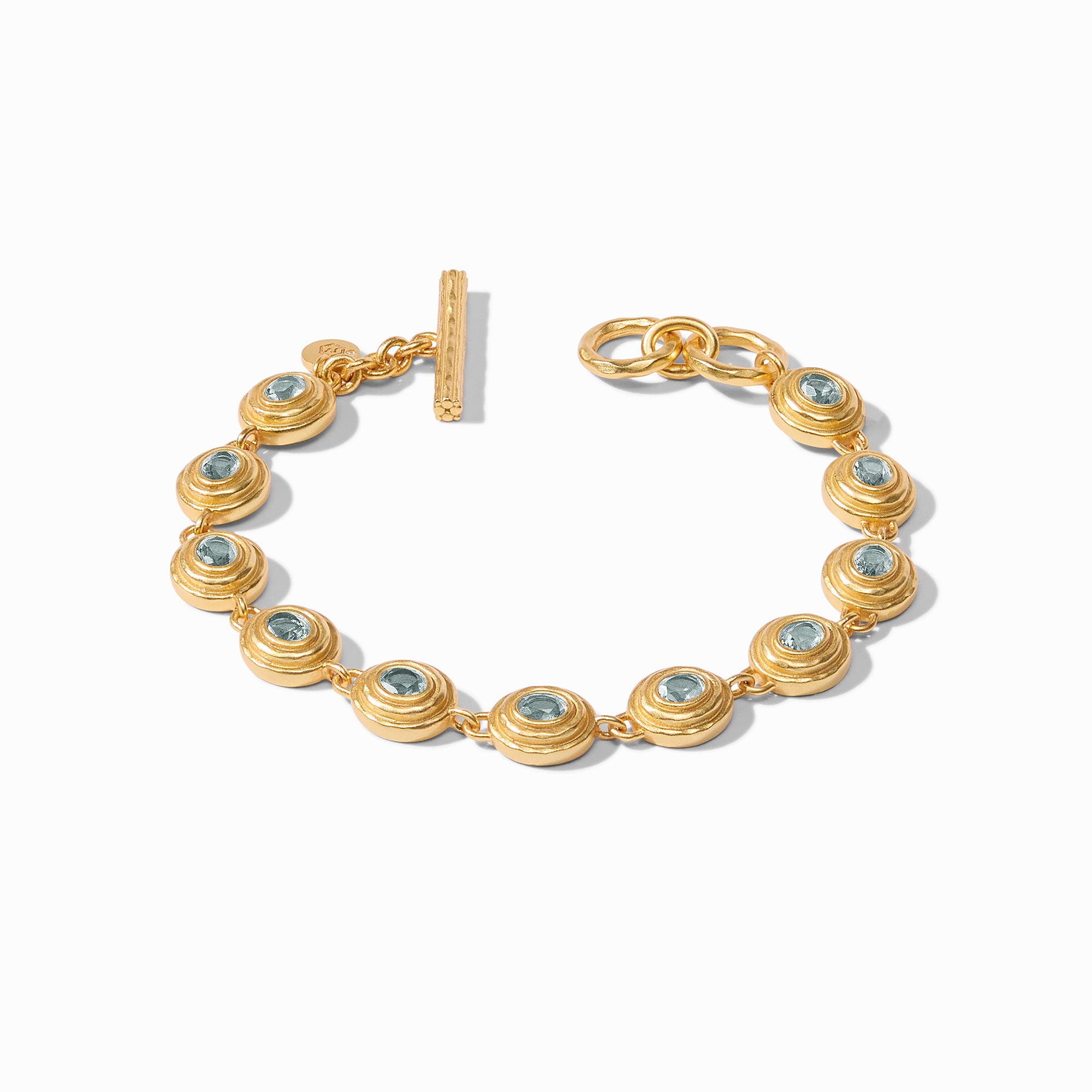 Julie Vos - Tudor Tennis Bracelet, Peacock Blue