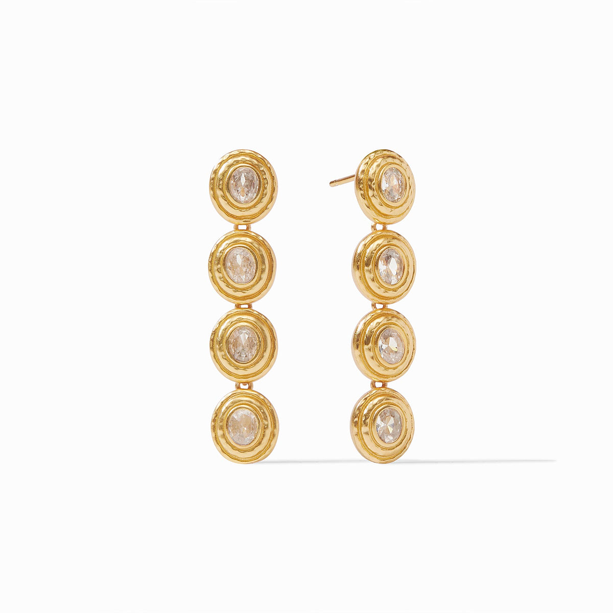 Julie Vos - Tudor Tier Earring, Cubic Zirconia
