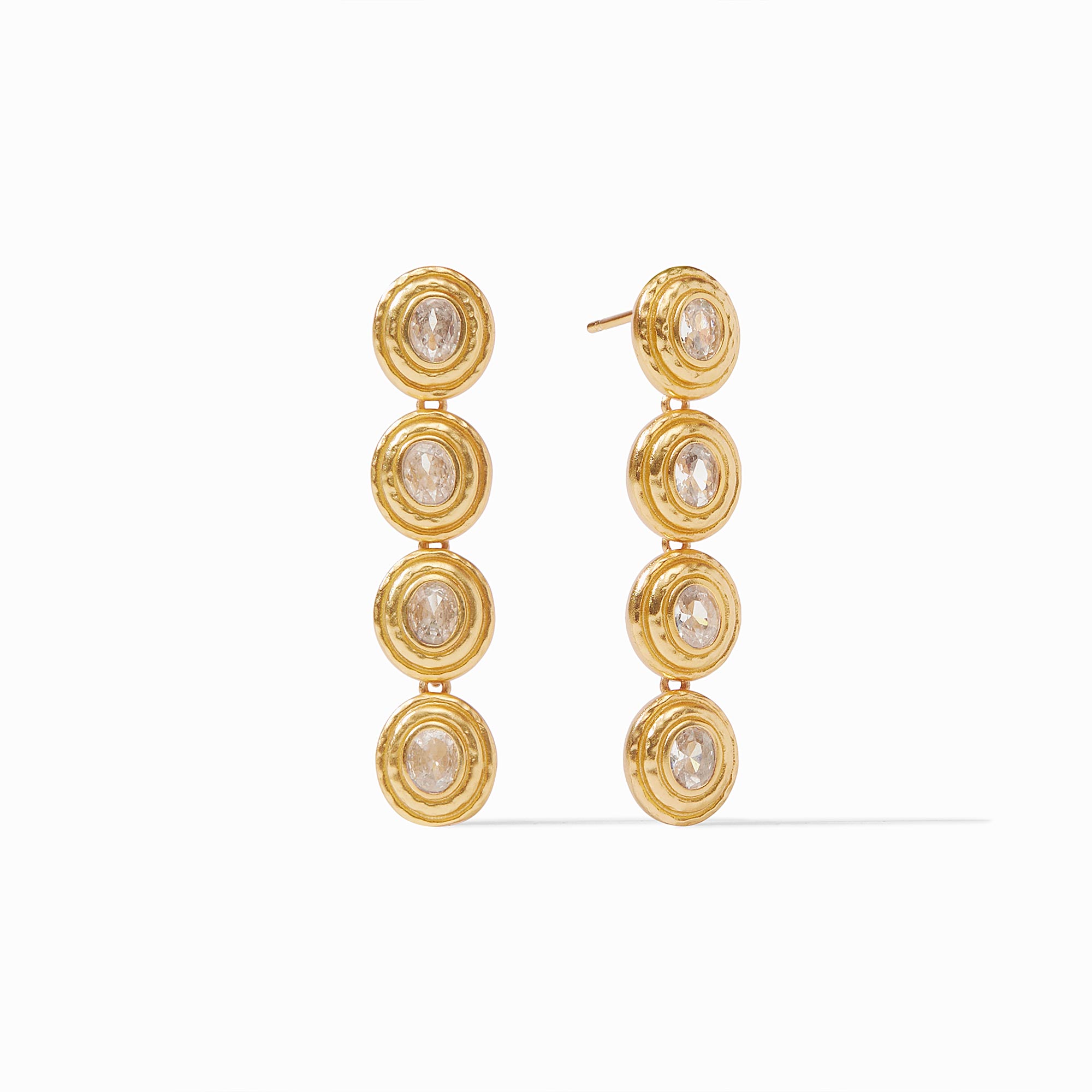 Julie Vos - Tudor Tier Earring, Cubic Zirconia