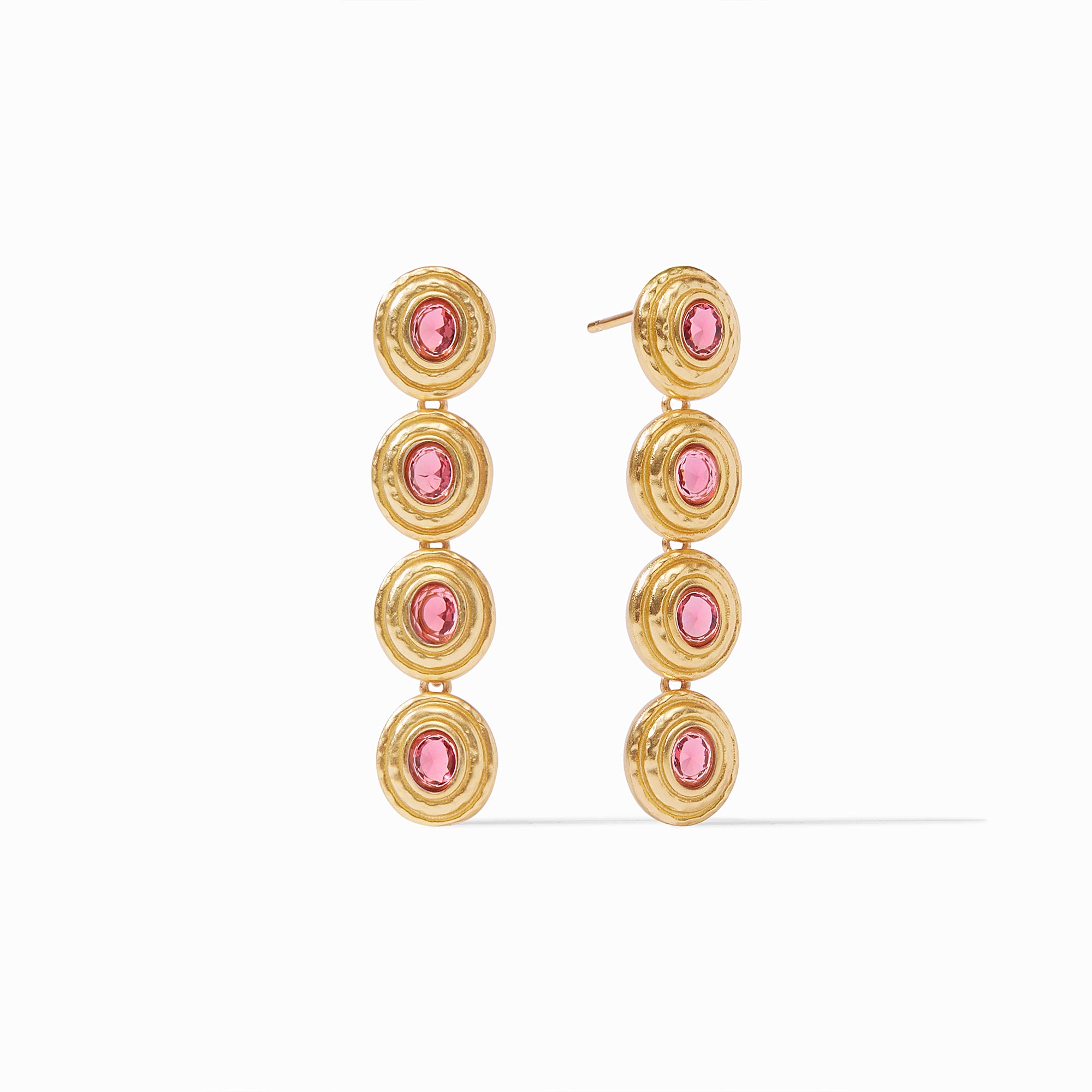 Julie Vos - Tudor Tier Earring, Raspberry