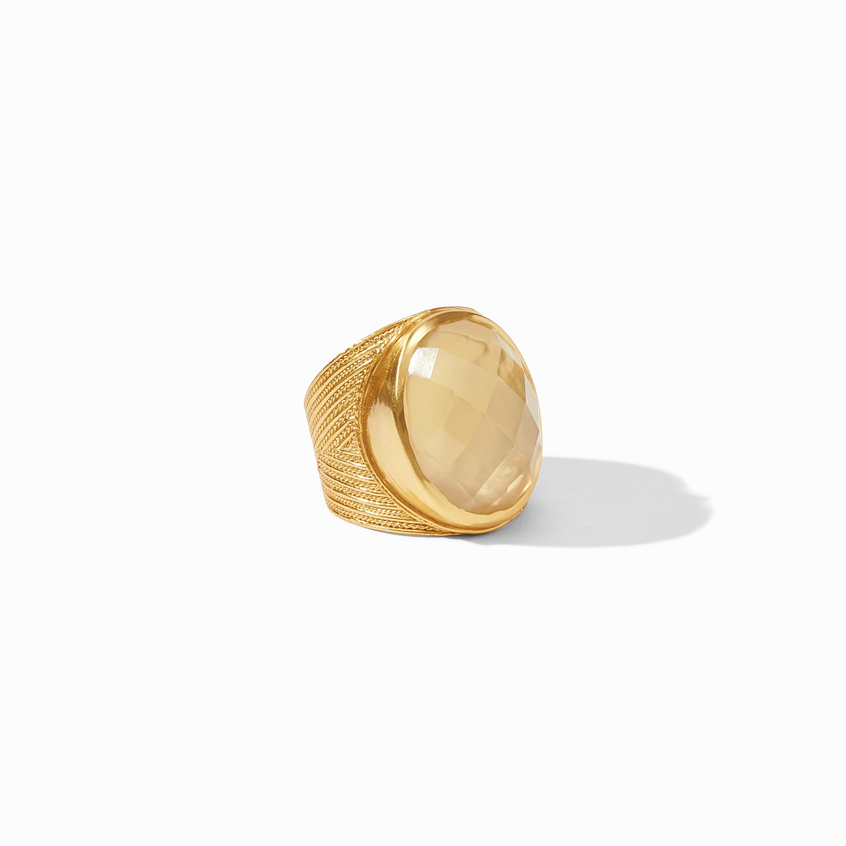 Julie Vos - Verona Statement Ring, Iridescent Champagne / 9