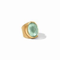 Julie Vos - Verona Statement Ring, Iridescent Aquamarine Blue / 9