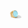 Julie Vos - Verona Statement Ring, Iridescent Capri Blue / 9