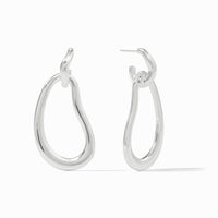 Wave Doorknocker Earring