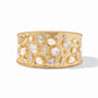 Julie Vos - Antonia Mosaic Cuff, Iridescent Clear Crystal