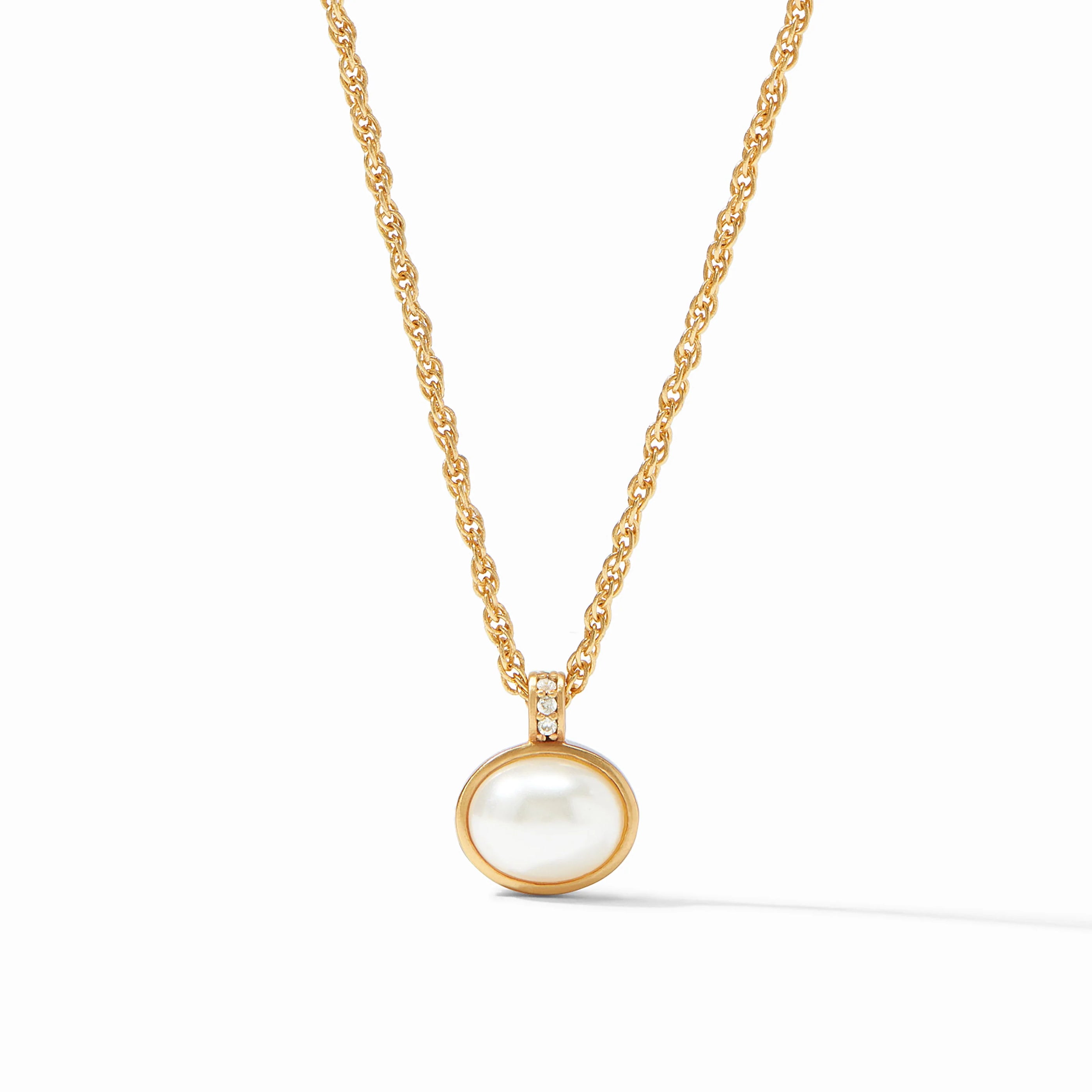 Julie Vos - Antonia Solitaire Necklace, Pearl
