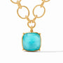 Julie Vos - Antonia Statement Necklace, Iridescent Bahamian Blue