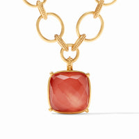 Julie Vos - Antonia Statement Necklace, Iridescent Coral