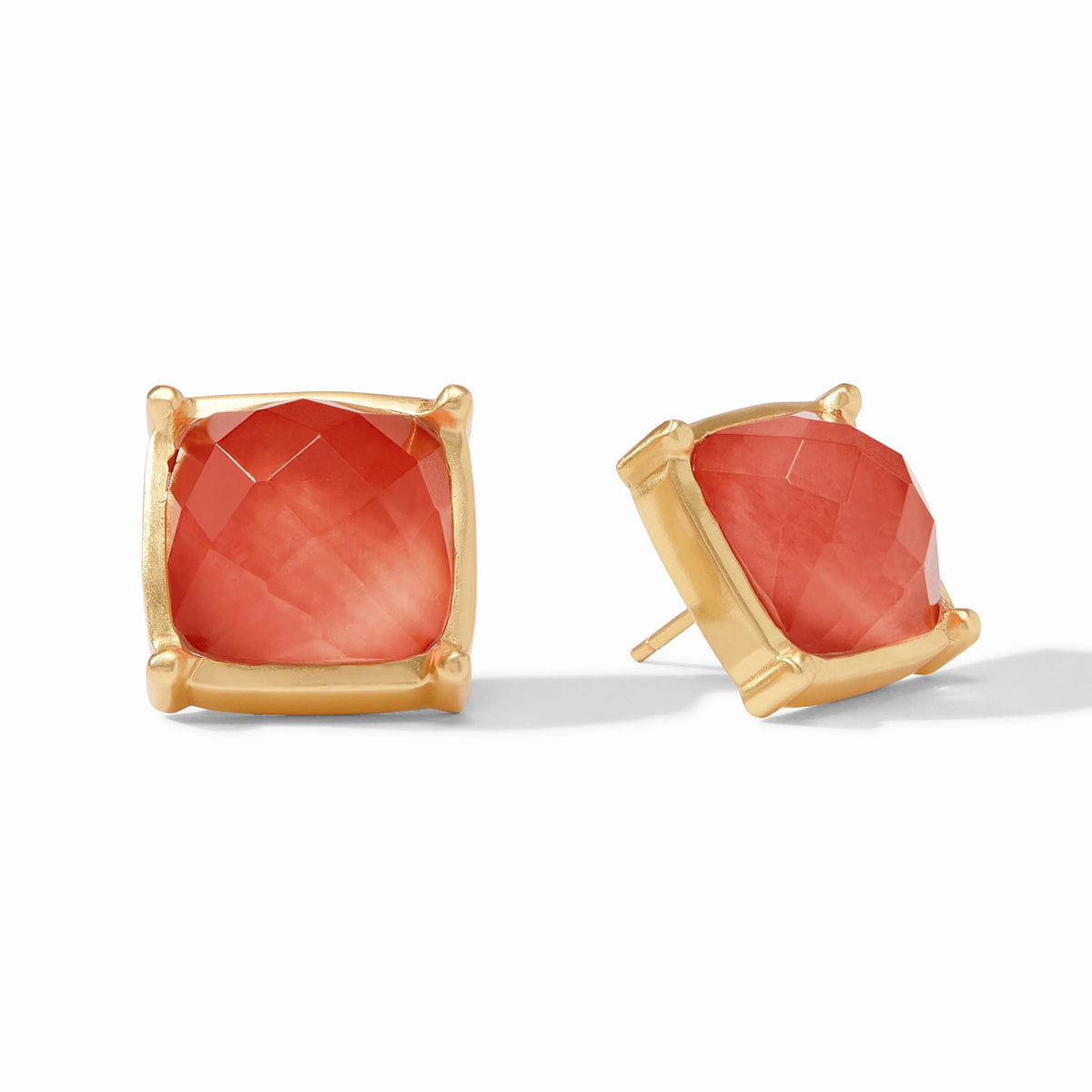 Julie Vos - Antonia Statement Stud, Iridescent Coral