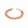Julie Vos - Antonia Tennis Bracelet, Iridescent Coral