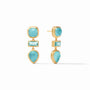 Julie Vos - Antonia Tier Earring, Iridescent Bahamian Blue