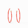 Coral Enamel, coral crush, earrings to love, earrings