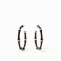 Julie Vos - Bamboo Hoop, Obsidian Black Enamel / Medium
