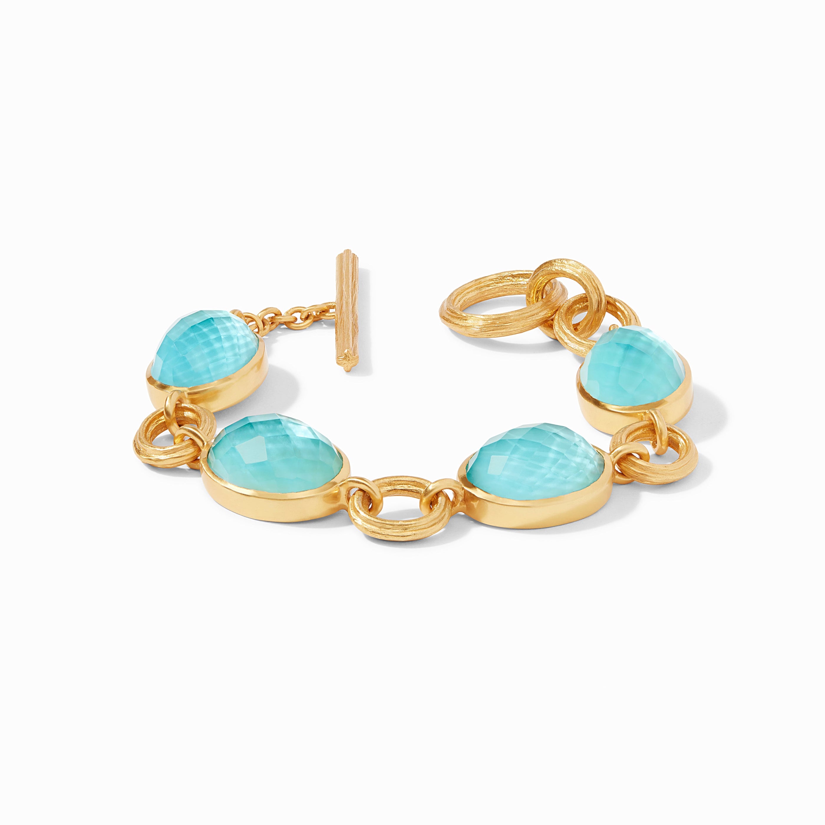 Julie Vos - Barcelona Bracelet, Iridescent Bahamian Blue