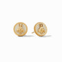 Julie Vos - Bee Cameo Stud, Ivory Enamel