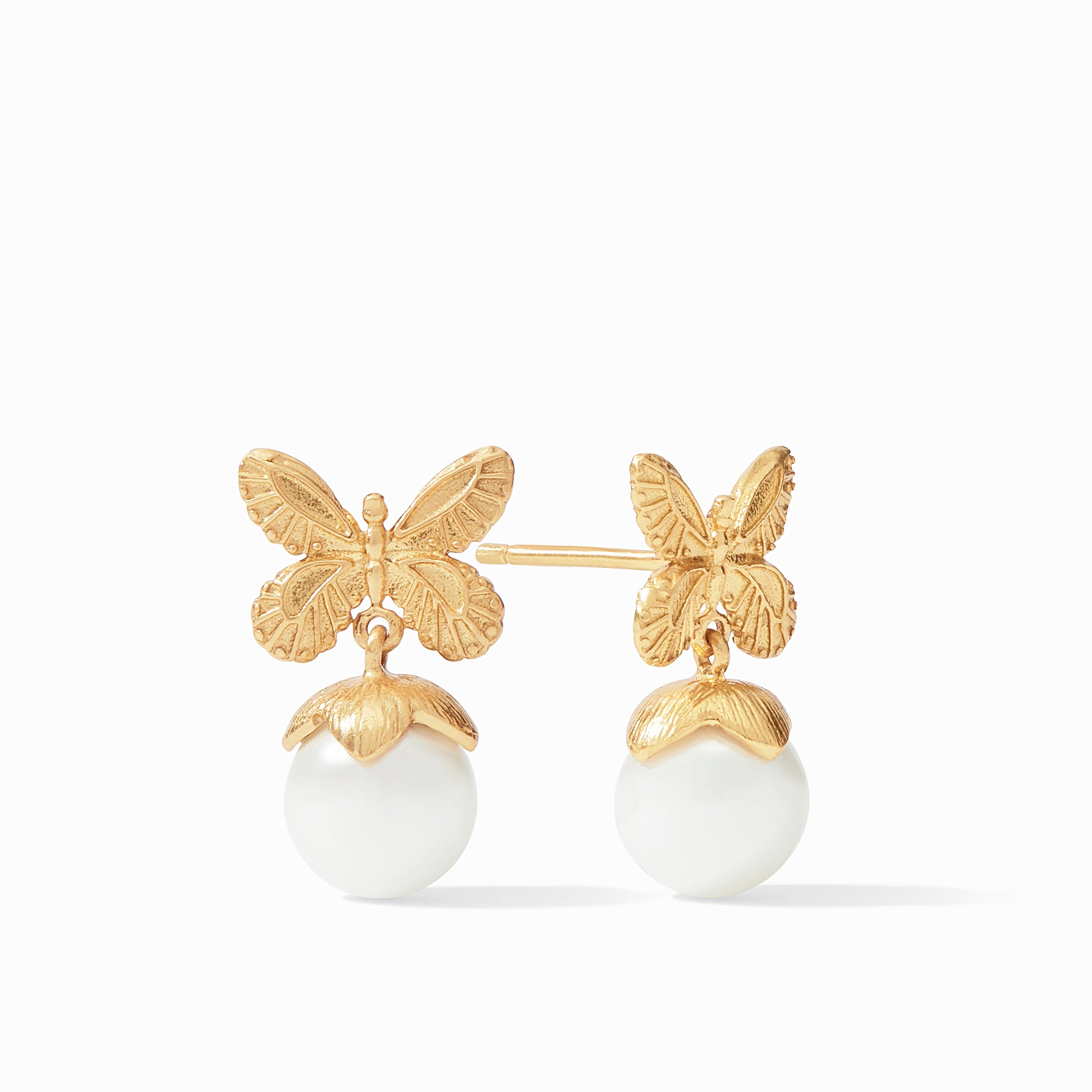 Julie Vos - Butterfly Pearl Drop Earring, 