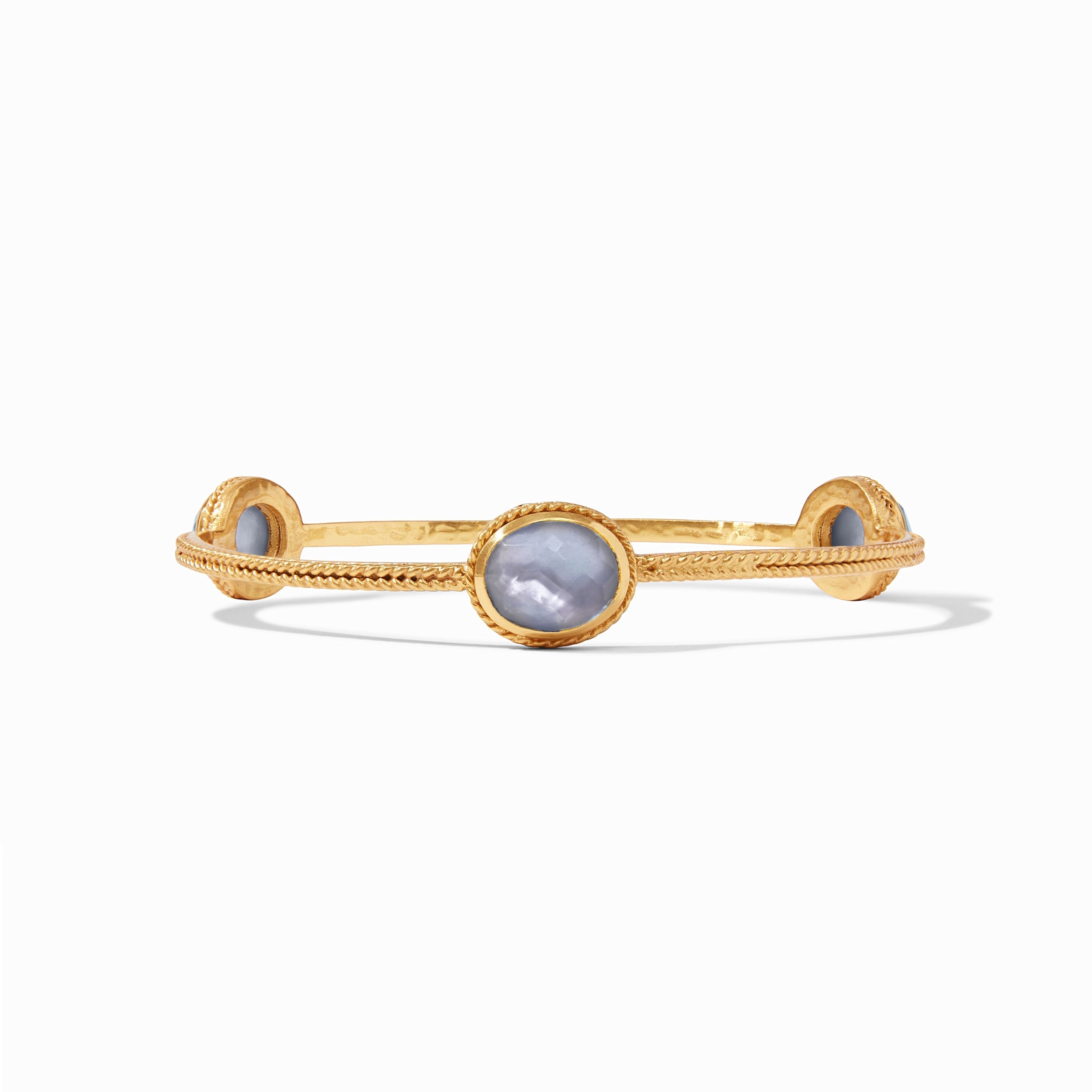 Julie Vos - Calypso Bangle, Iridescent Slate Blue / Large