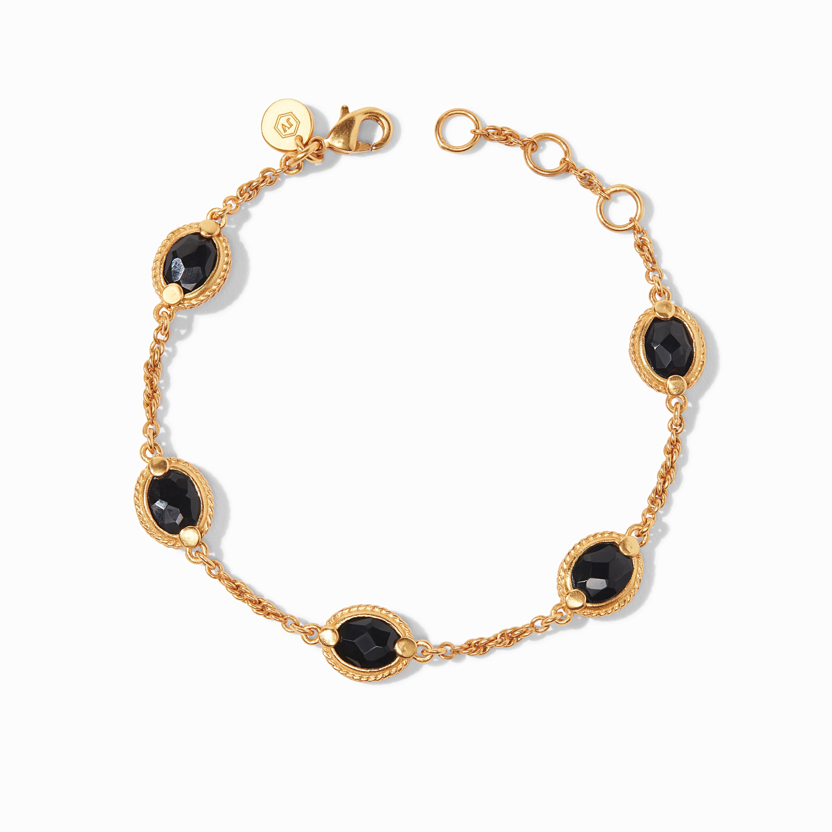 Julie Vos - Calypso Delicate Bracelet, Obsidian Black