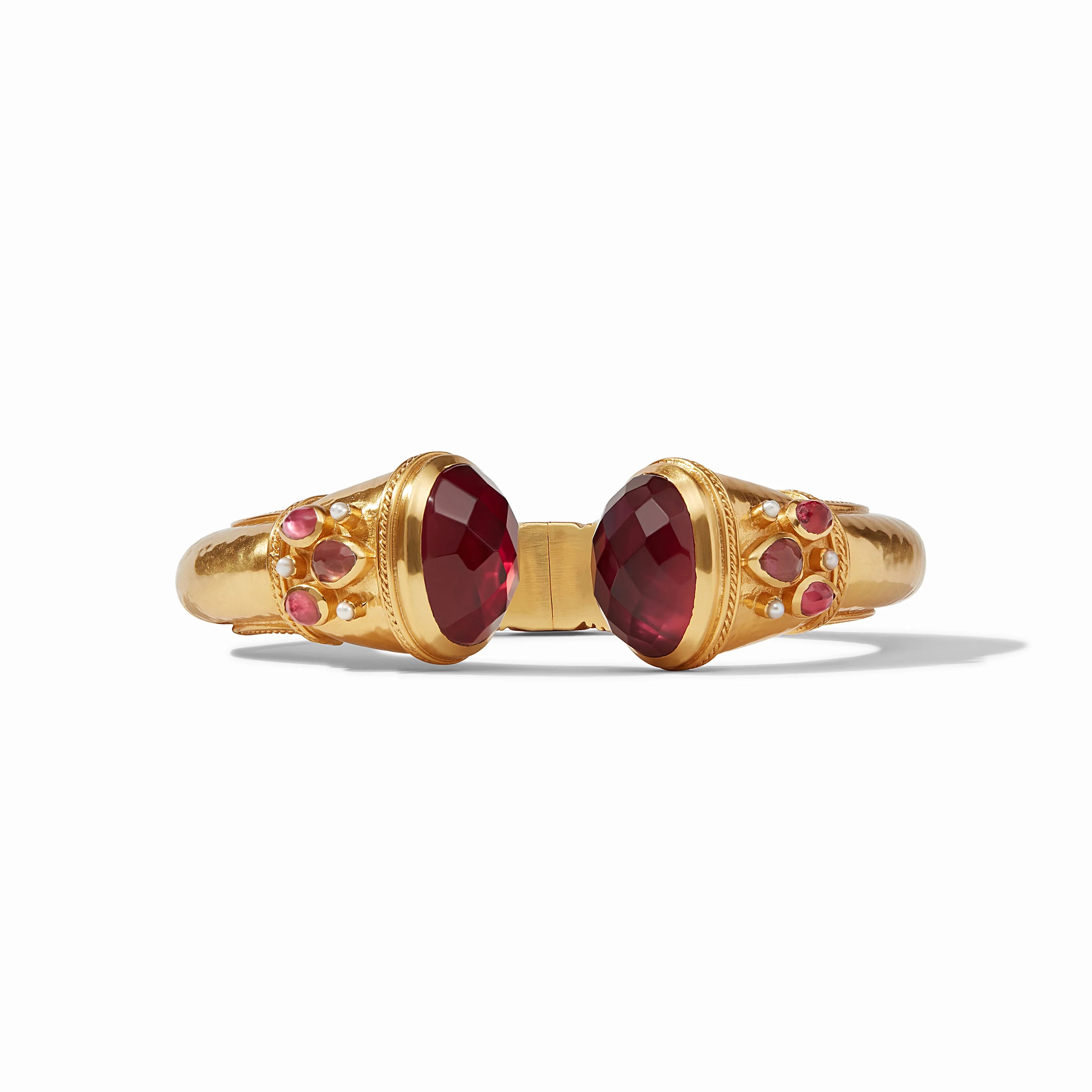 Julie Vos - Cannes Cuff, Iridescent Ruby Red