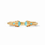 Cassis, a Julie Vos Hinge Cuff bracelet in the Iridescent Pacific Blue option
