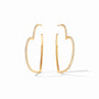 Julie Vos - Esme Heart CZ Hoop, Large