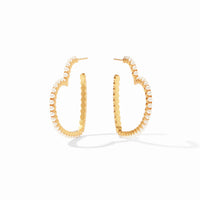 Julie Vos - Esme Heart Pearl Hoop, Medium