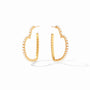 Julie Vos - Esme Heart Pearl Hoop, Medium