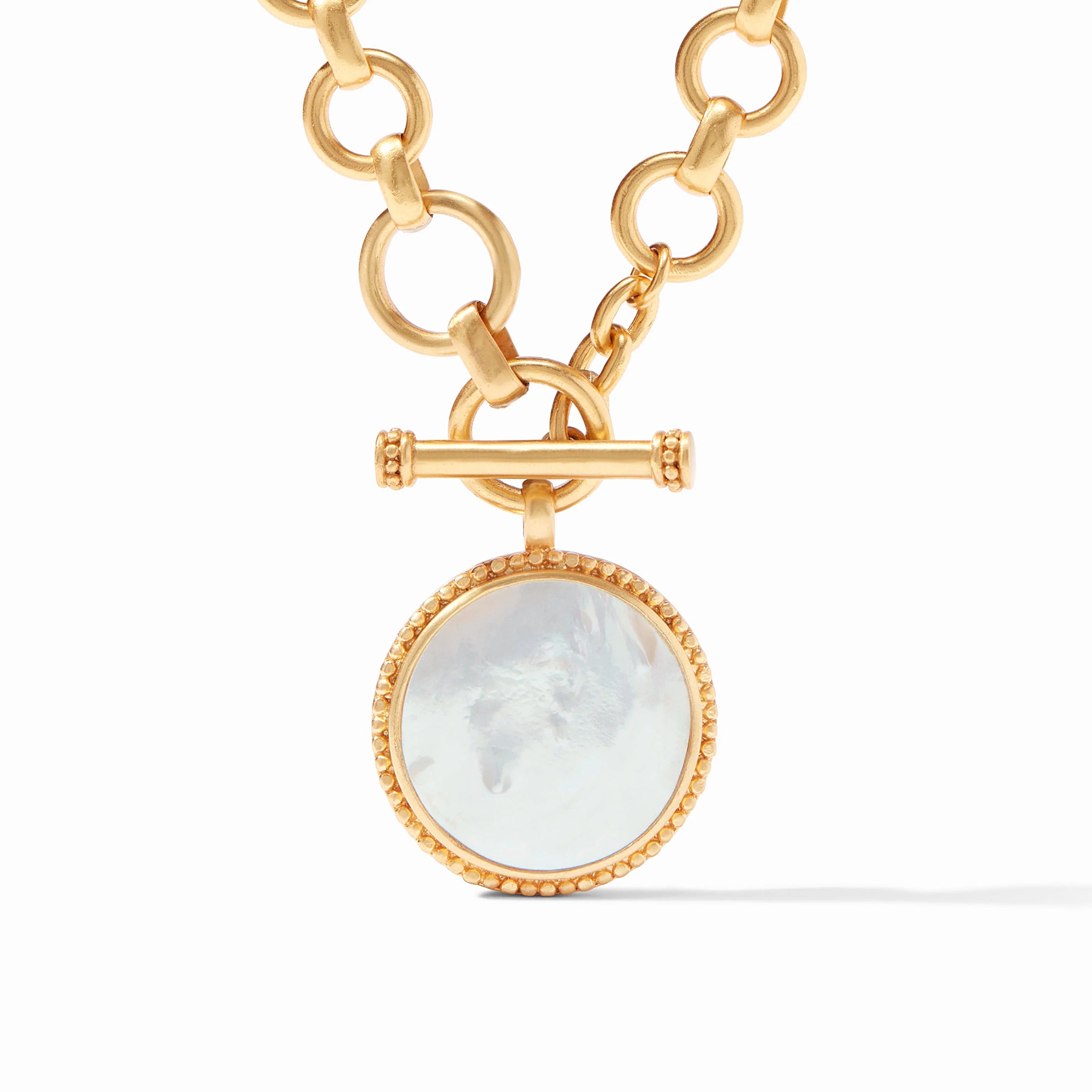 Julie Vos - Flora Statement Necklace, Mother of Pearl