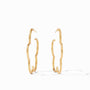Julie Vos - Gardenia Textured Hoop, Medium