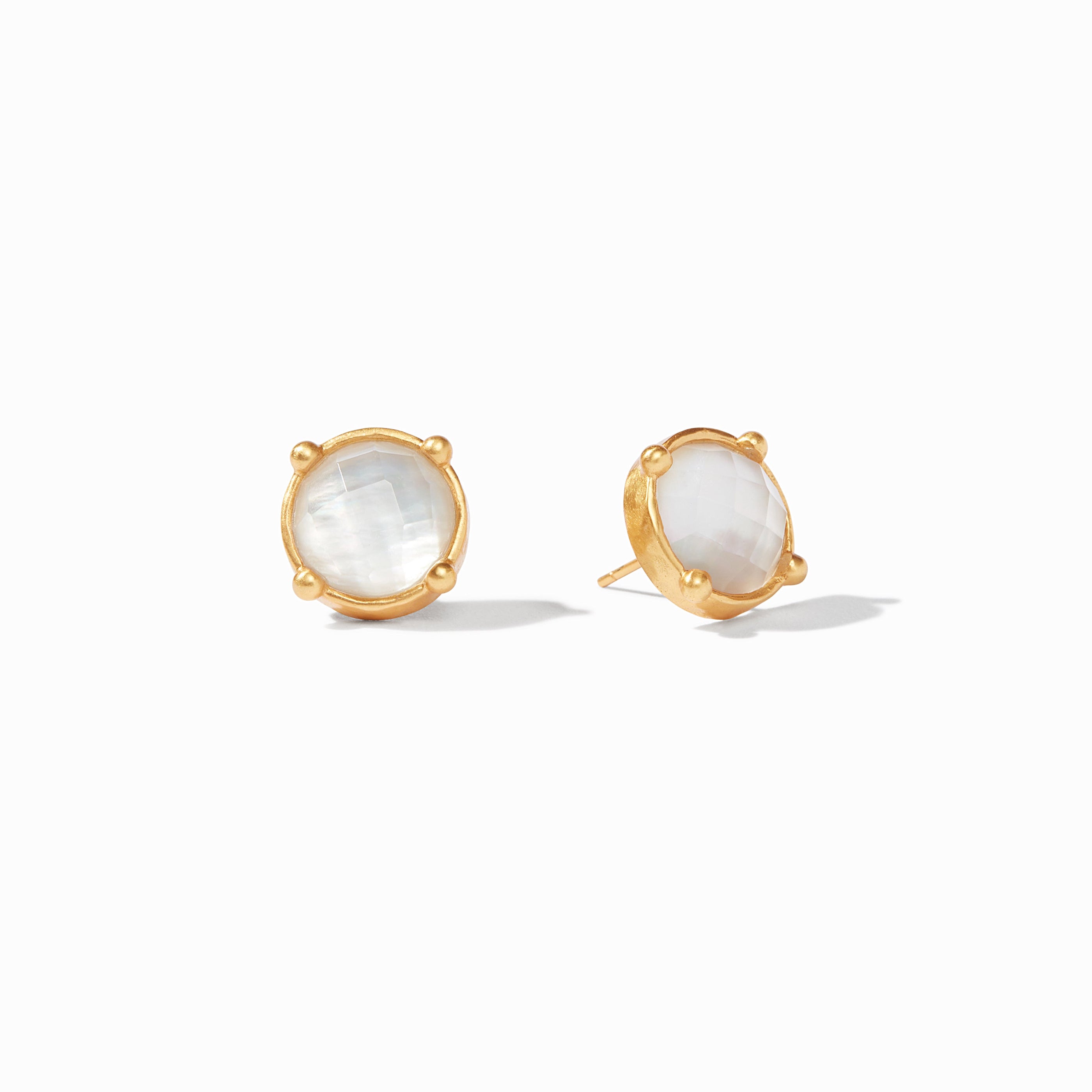 Julie Vos - Honey Stud, Iridescent Clear Crystal