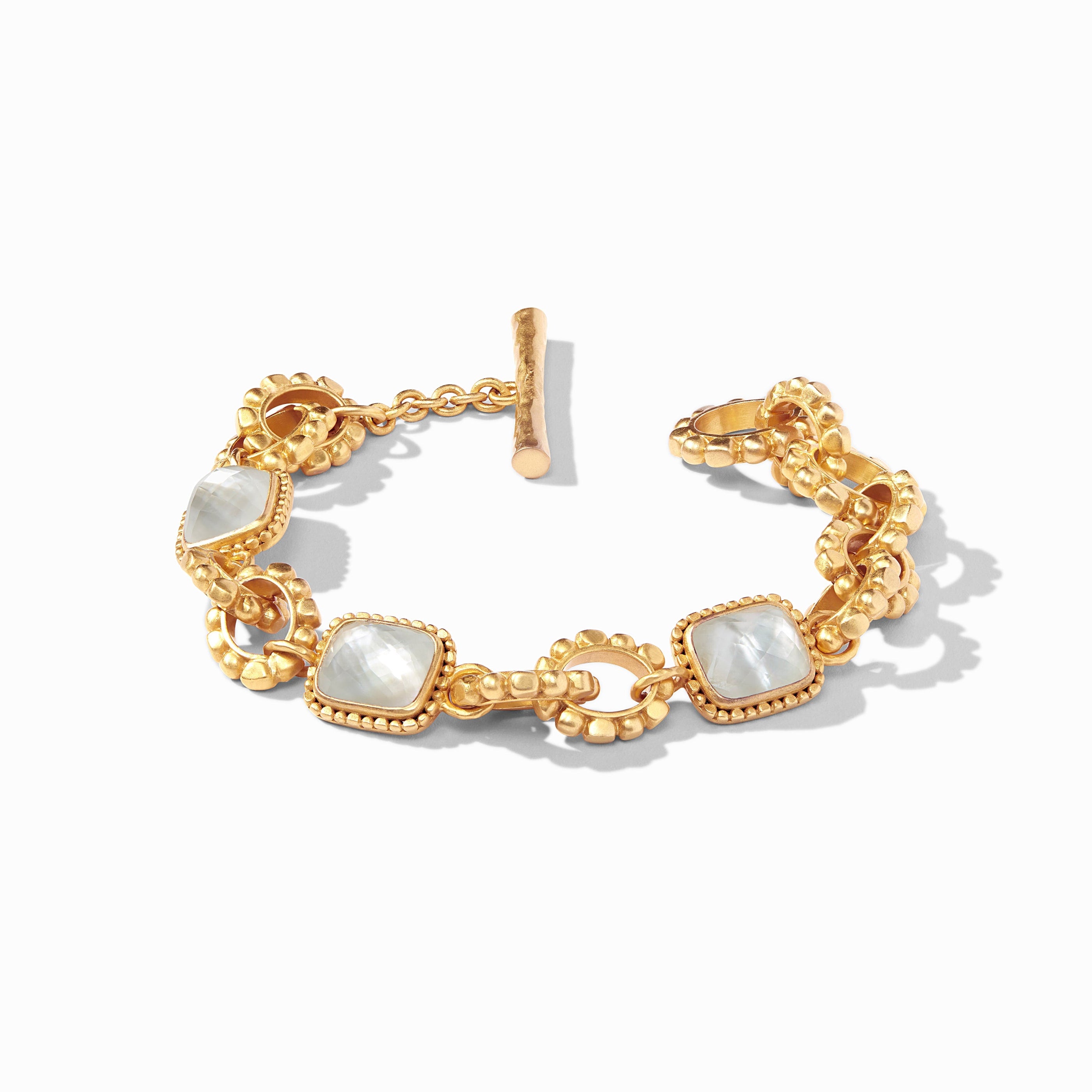 Julie Vos - Marbella Demi Bracelet, Iridescent Clear Crystal