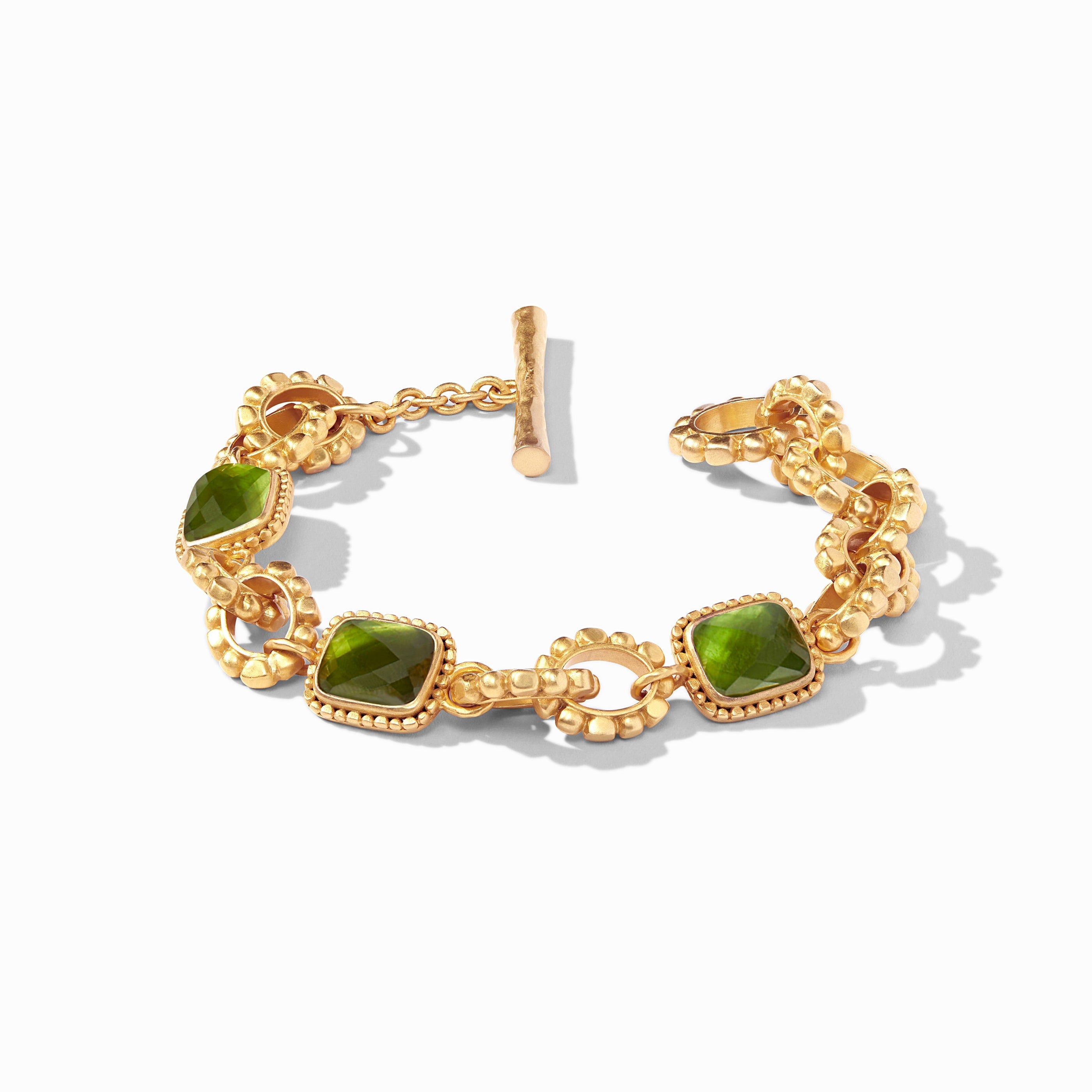 Julie Vos - Marbella Demi Bracelet, Iridescent Jade Green