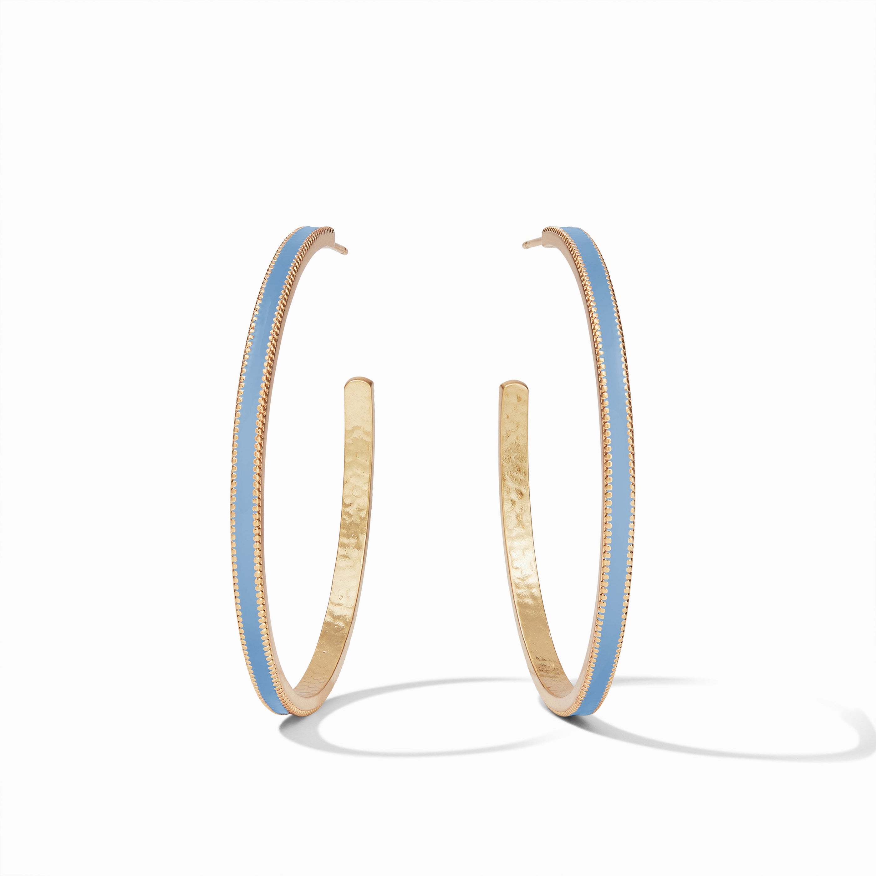 Julie Vos - Marseille Hoop, Chalcedony Blue Enamel / Extra Large