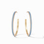 Julie Vos - Marseille Hoop, Chalcedony Blue Enamel / Extra Large
