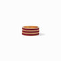 Marseille stacking ring, Mulberry, ruby red