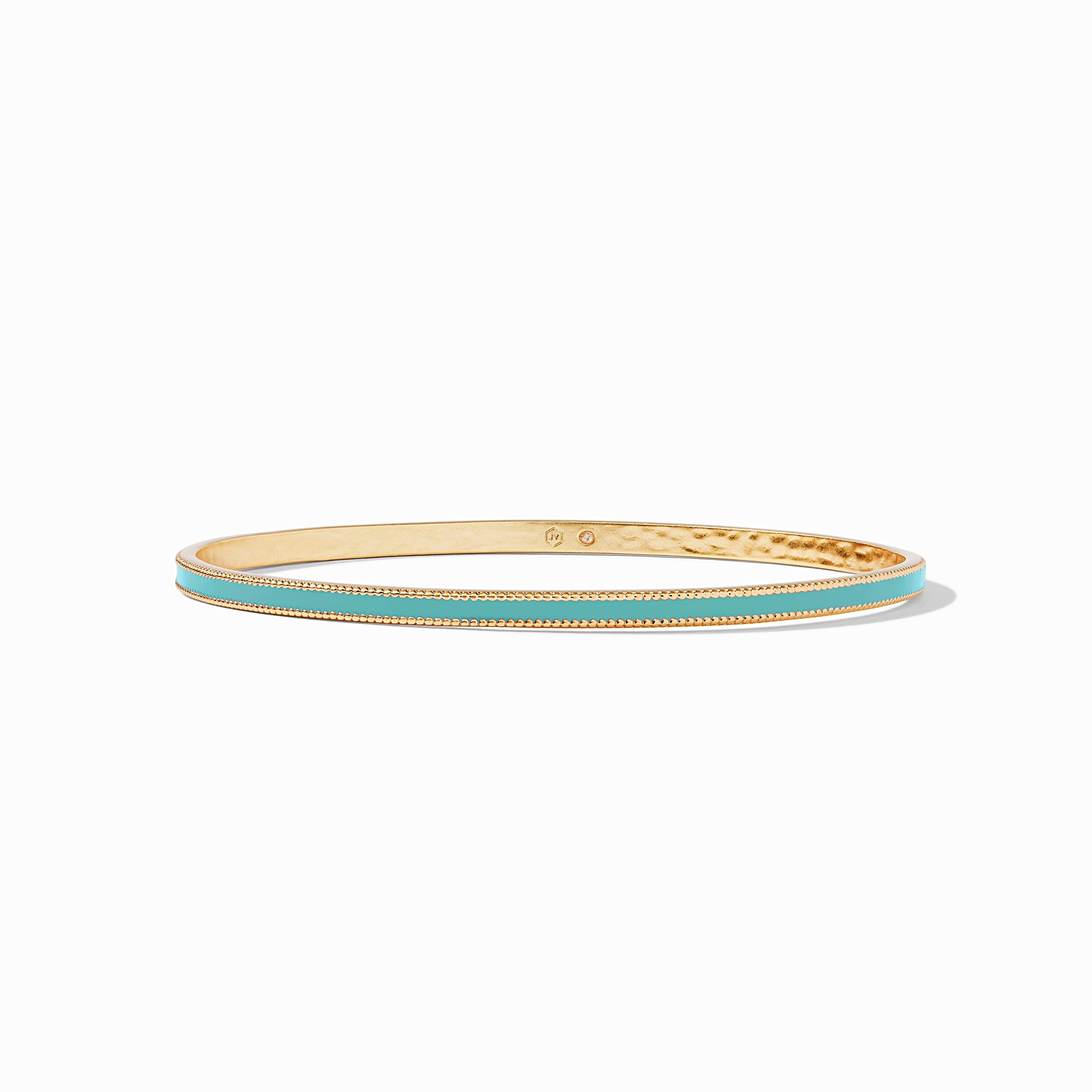 Julie Vos - Marseille Bangle, Bahamian Blue Enamel / Large