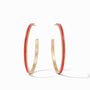 Julie Vos - Marseille Hoop, Coral Enamel / Extra Large