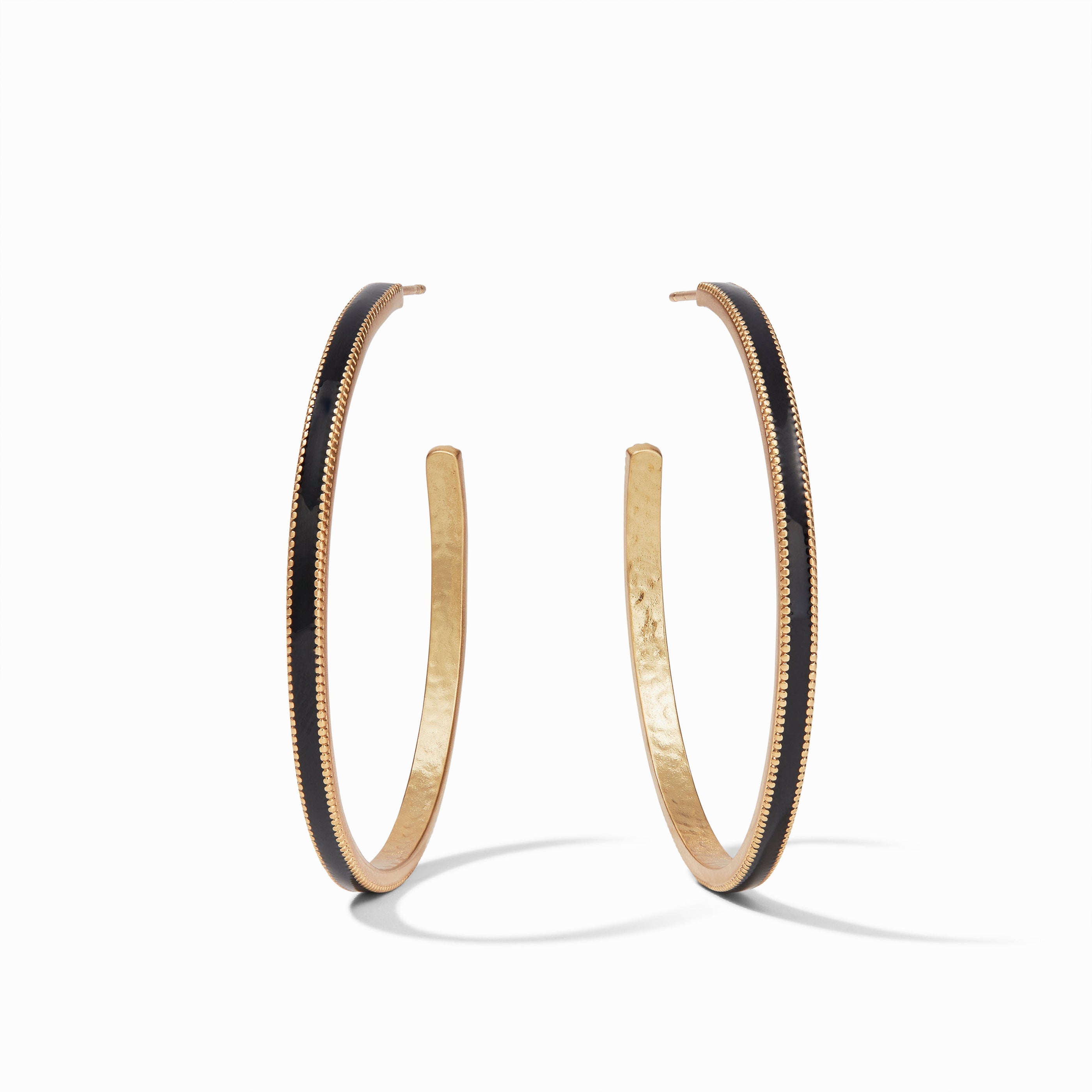 Julie Vos - Marseille Hoop, Obsidian Black Enamel / Extra Large