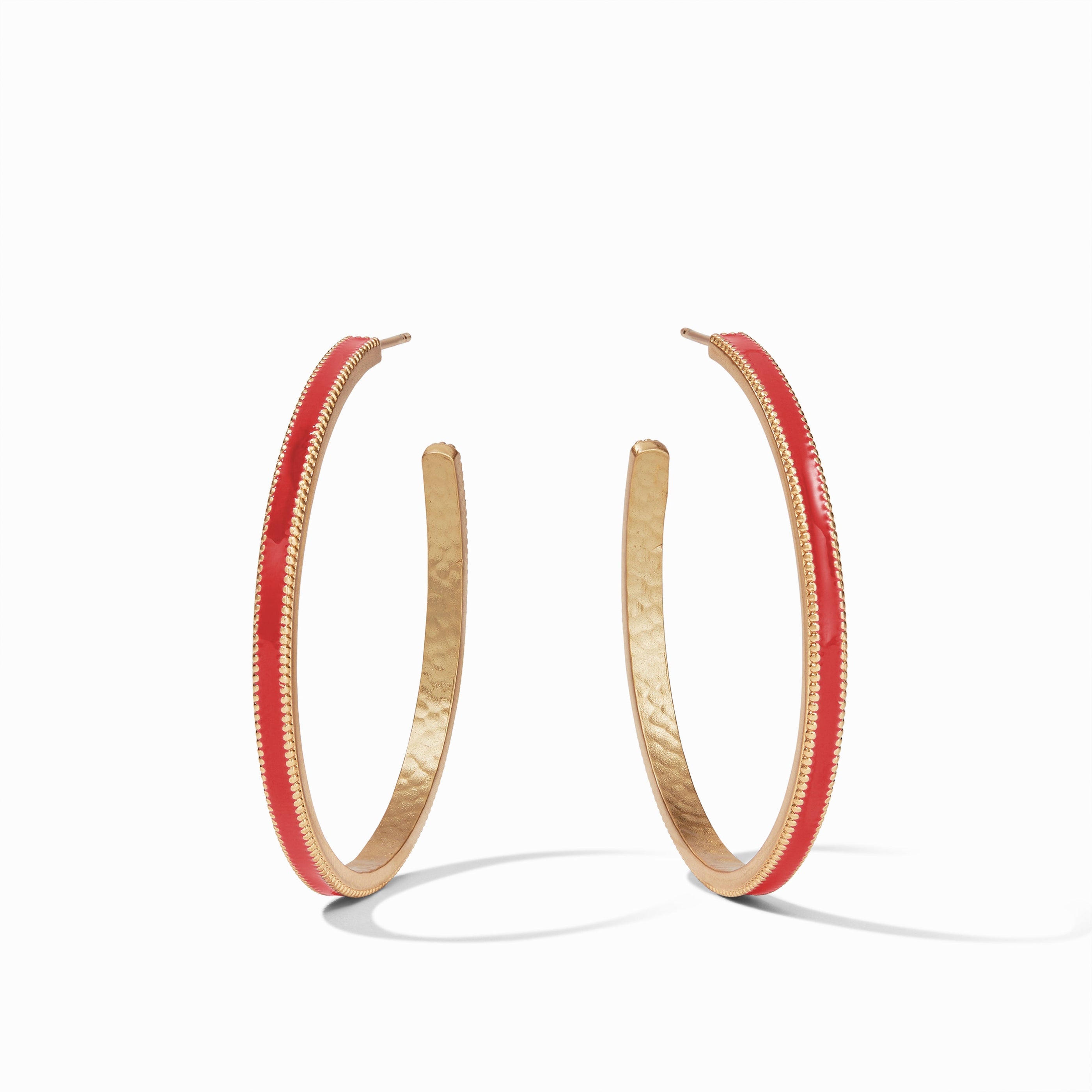 Julie Vos - Marseille Hoop, Coral Enamel / Large