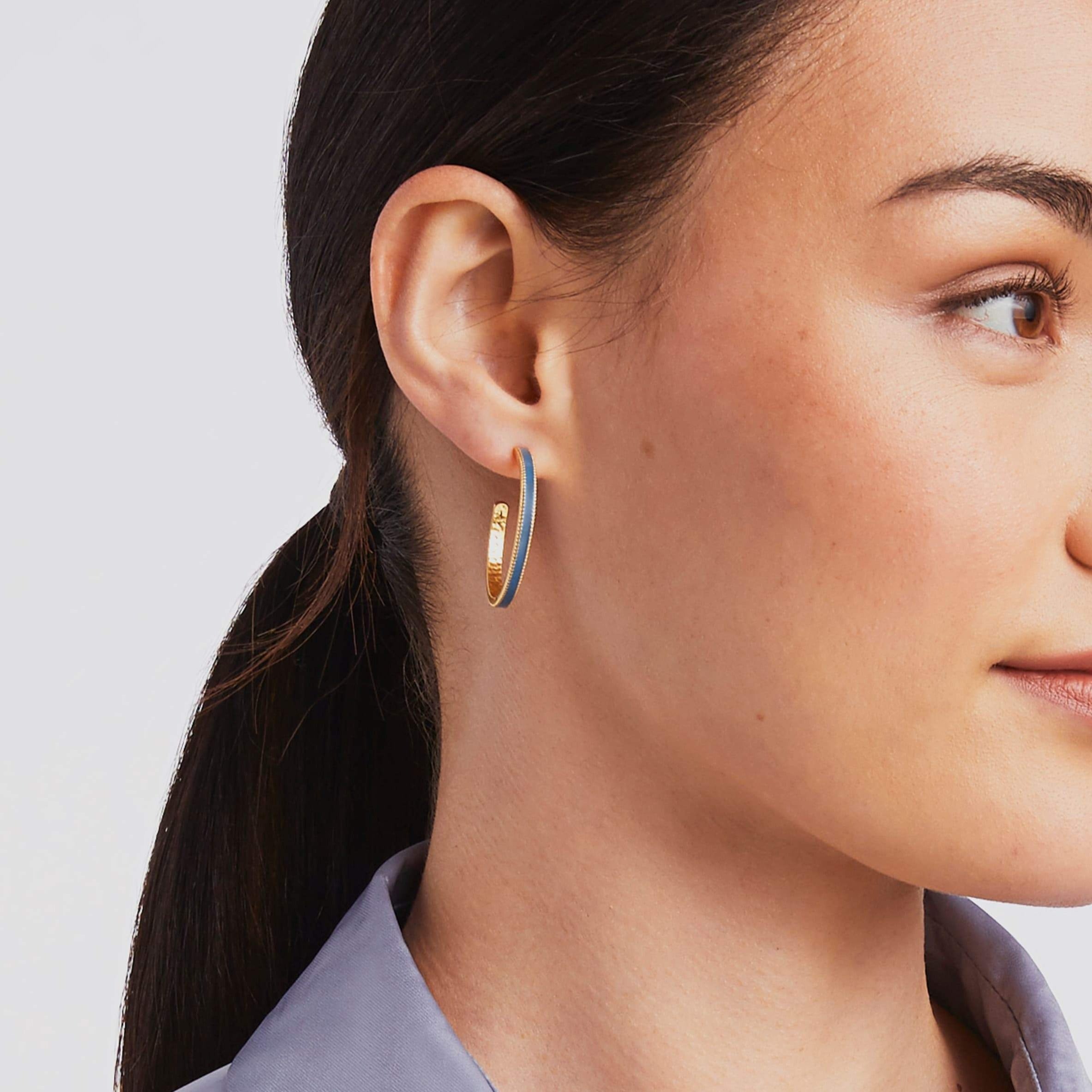 Marseille Hoop in Blue Denim size Large