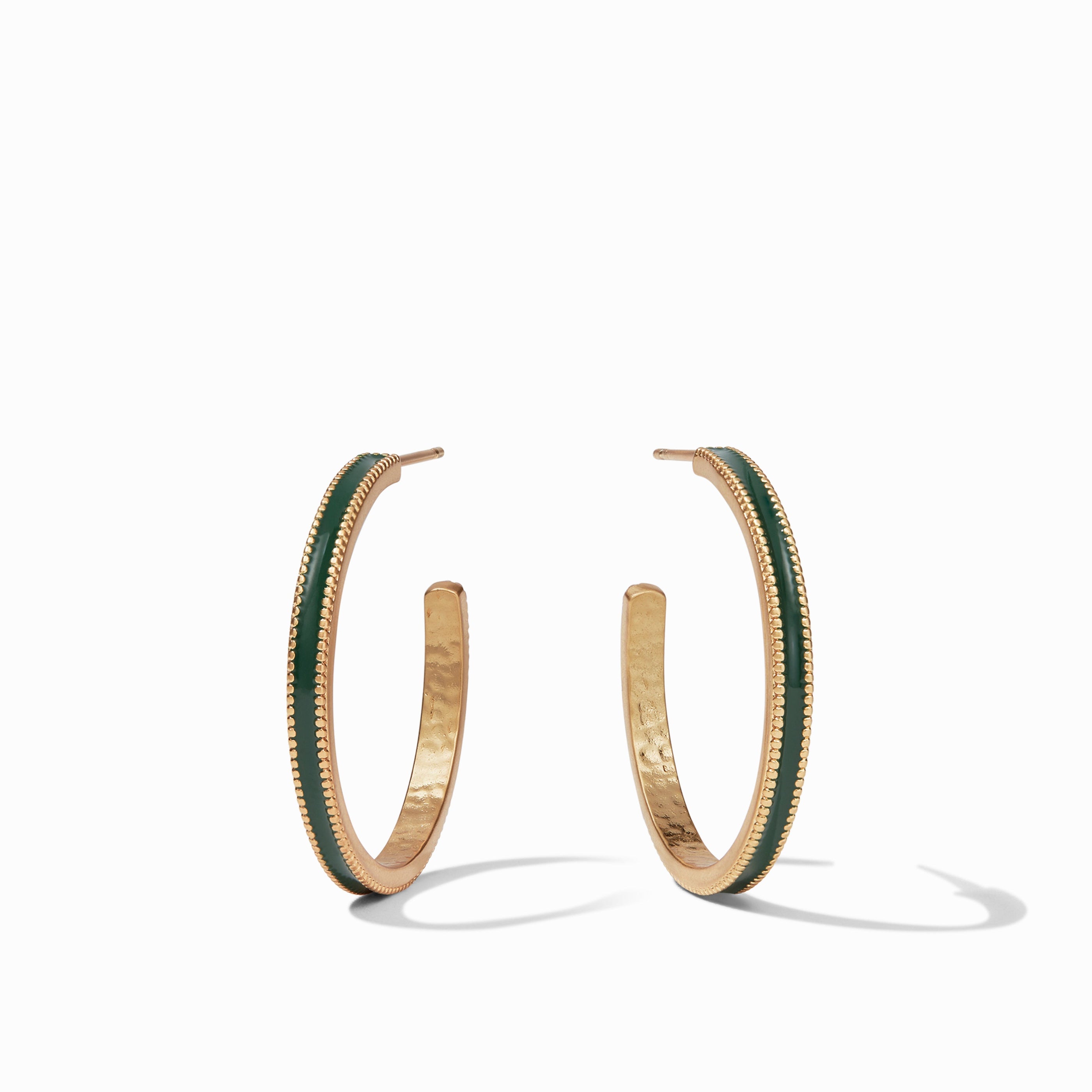 Julie Vos - Marseille Hoop, Jade Green Enamel / Medium